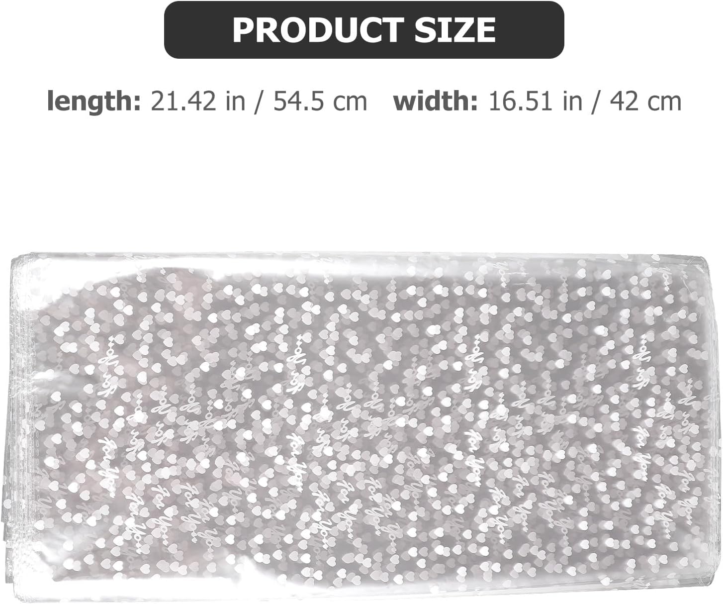 BELLIFFY Waterproof Glass Wrapping Paper 43cm X 55cm, 100pcs Opp Packaging Sheets for Flower Bouquets and DIY Wrap, Dustproof Cellophane Paper for Crafting and Floral Arrangements