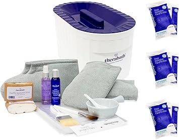 Therabath Professional Paraffin Wax Bath Super Combo Accessory Kit + Hand and Foot Pro ComforKit TB6 by WR Medical - 6lbs Lavender Harmony