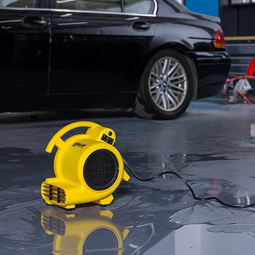 Miniatura 7 de Shop-Vac 1032005 Shop-Air - Mover de aire de 3 velocidades y 500 CFM, secadora de alfombras de suelo, ventilador ventilador, diseño apilable