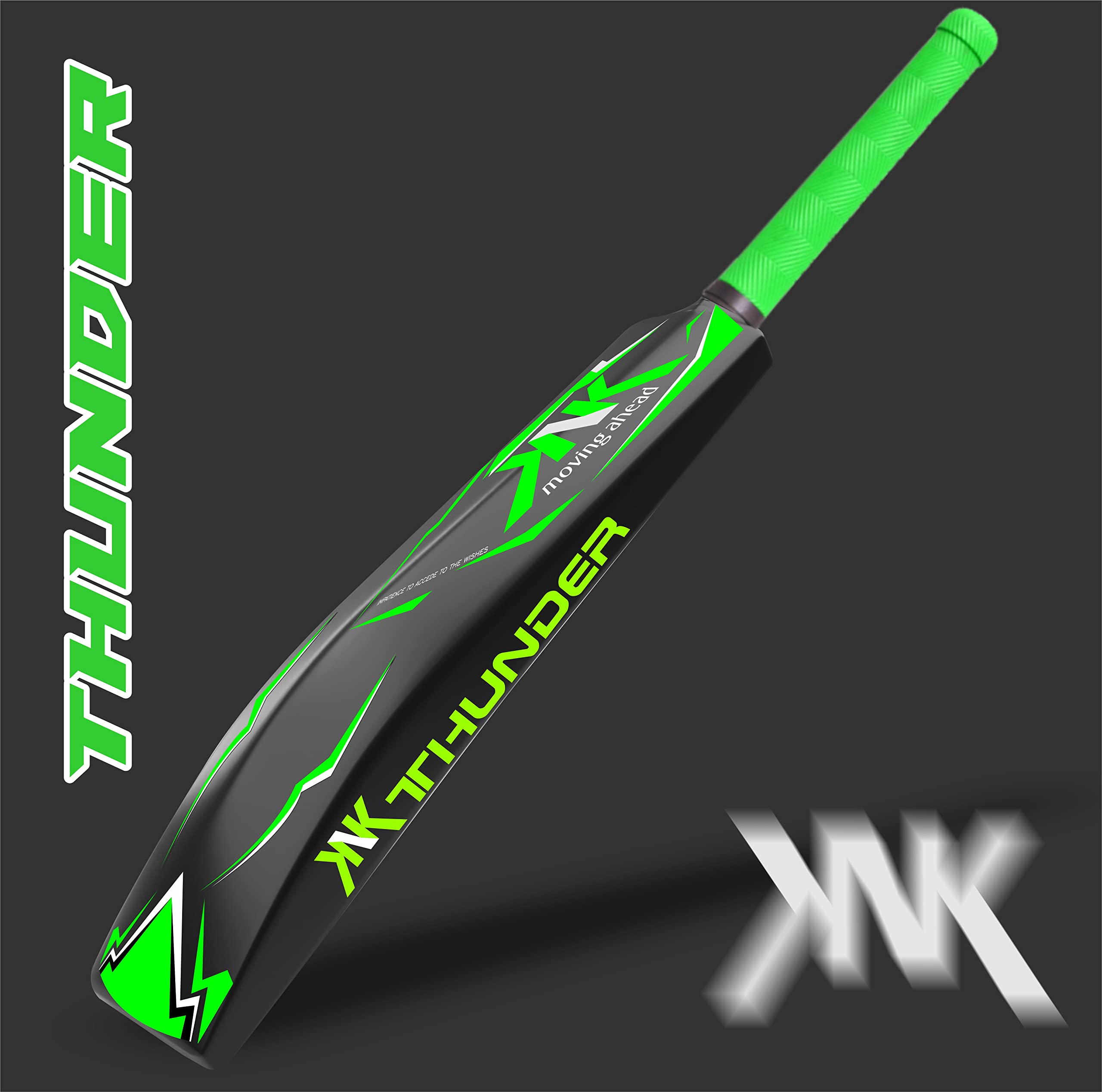KNK® Thunder Cricket Bat,Excellent Hard Plastic Bat,34" Length Full Size with Short Handle with Ball for All Age Group - Image 6 thumbnail