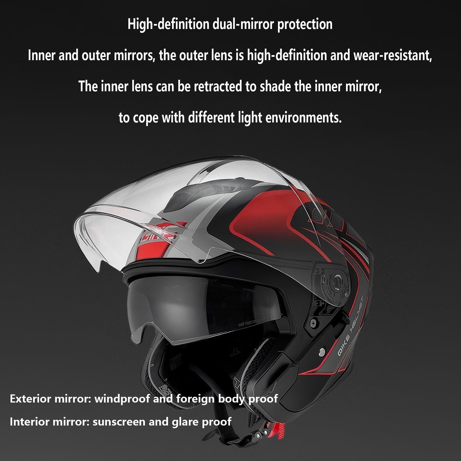 Motorrad-Halbhelm,Moped Helm,Mountainbike Helm,Rollerhelm,Mit Verstellbarer Schnellverschluss Schnalle,Für Erwachsene Männer Frauen Black,XXXL