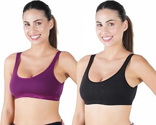 B-SOFT Molded Women Sports Bra,Non-Padded, Full Coverage for Women & Girls Beginners Non-Wired T-Shirt Gym Workout Bra, Ac... Price In India