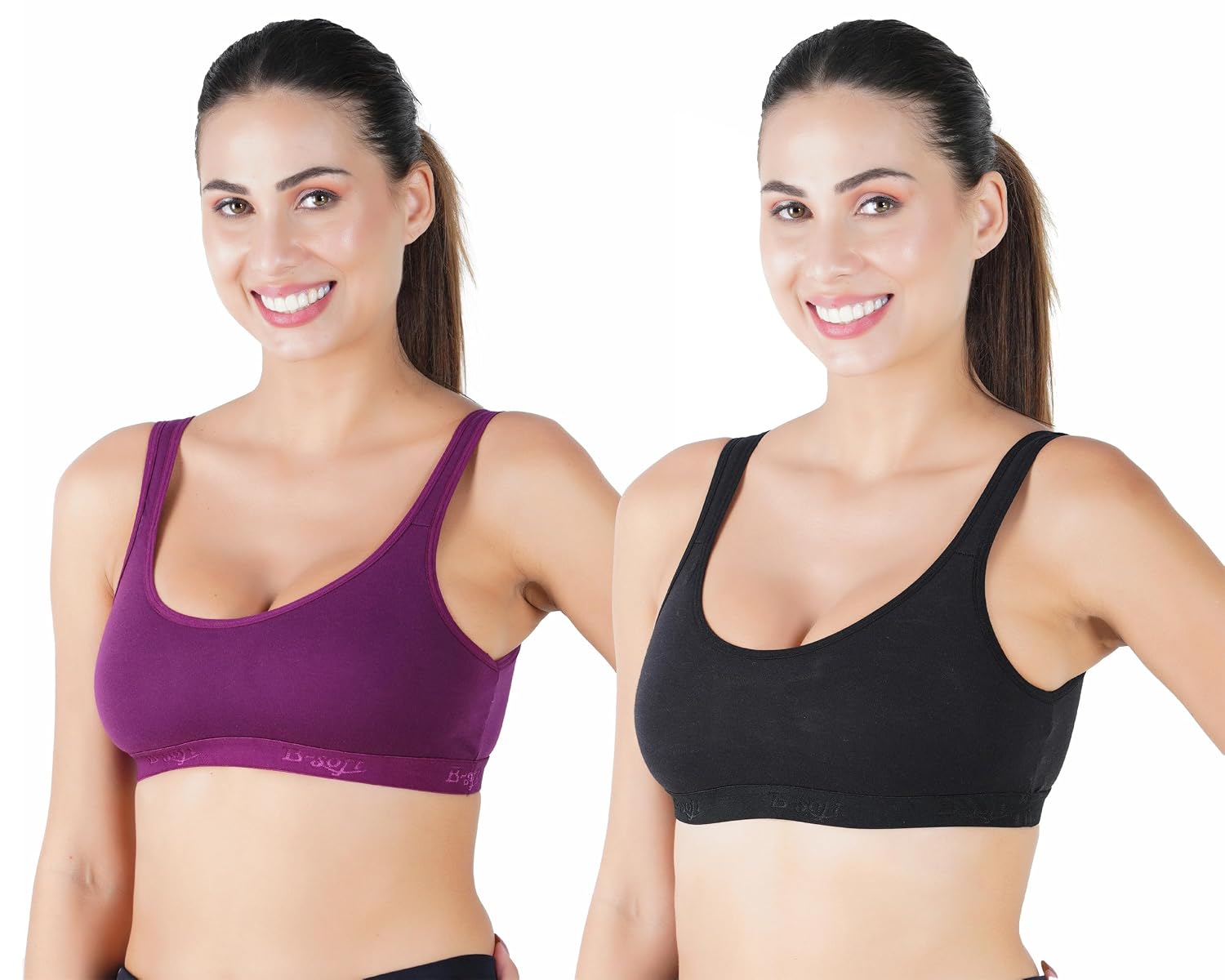 B-SOFT Molded Women Sports Bra,Non-Padded, Full Coverage for Women & Girls Beginners Non-Wired T-Shirt Gym Workout Bra, Ac... - Review, Price and Buying Guide