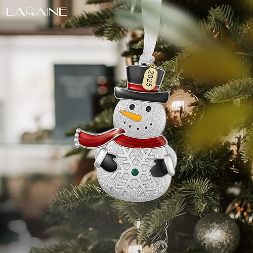 Miniatura 5 de Laraine Adornos para árbol de Navidad Colgante decorativo colgante de árbol de coche, regalo de vacaciones, decoración del hogar (muñeco de nieve
