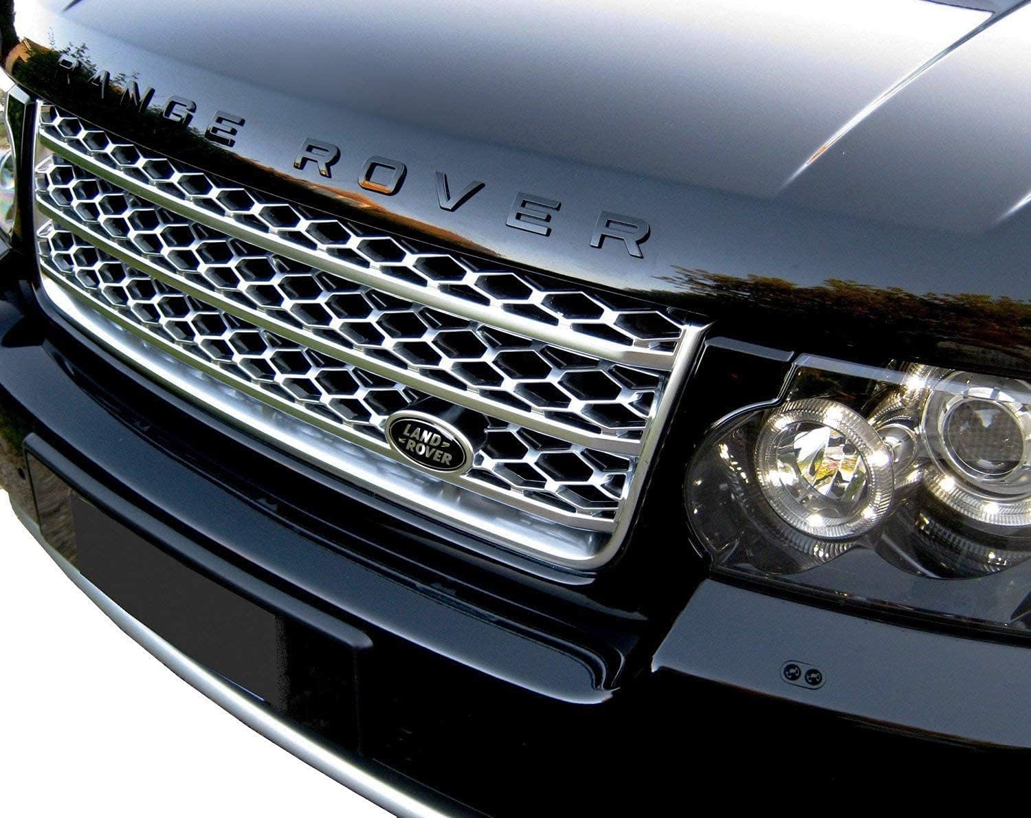 Buy 3D Black fit Range Rover Letters Emblem Stickers,Head Cover Hood