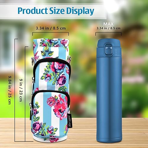 Miniatura 2 de Bolsa de transporte Betsey Johnson con funda aislante para botella de agua, bandolera ajustable con bolsillos - Accesorios ligeros de poliéster,