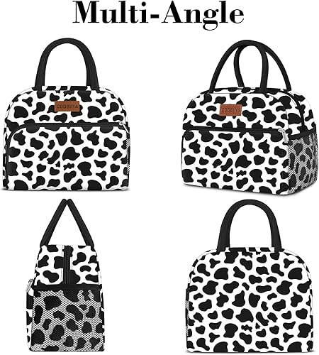 Miniatura 9 de Coobiiya Lonchera para mujeres, adultos, hombres, aislada, reutilizable, pequeña, a prueba de fugas, bonita lonchera para el trabajo, oficina,