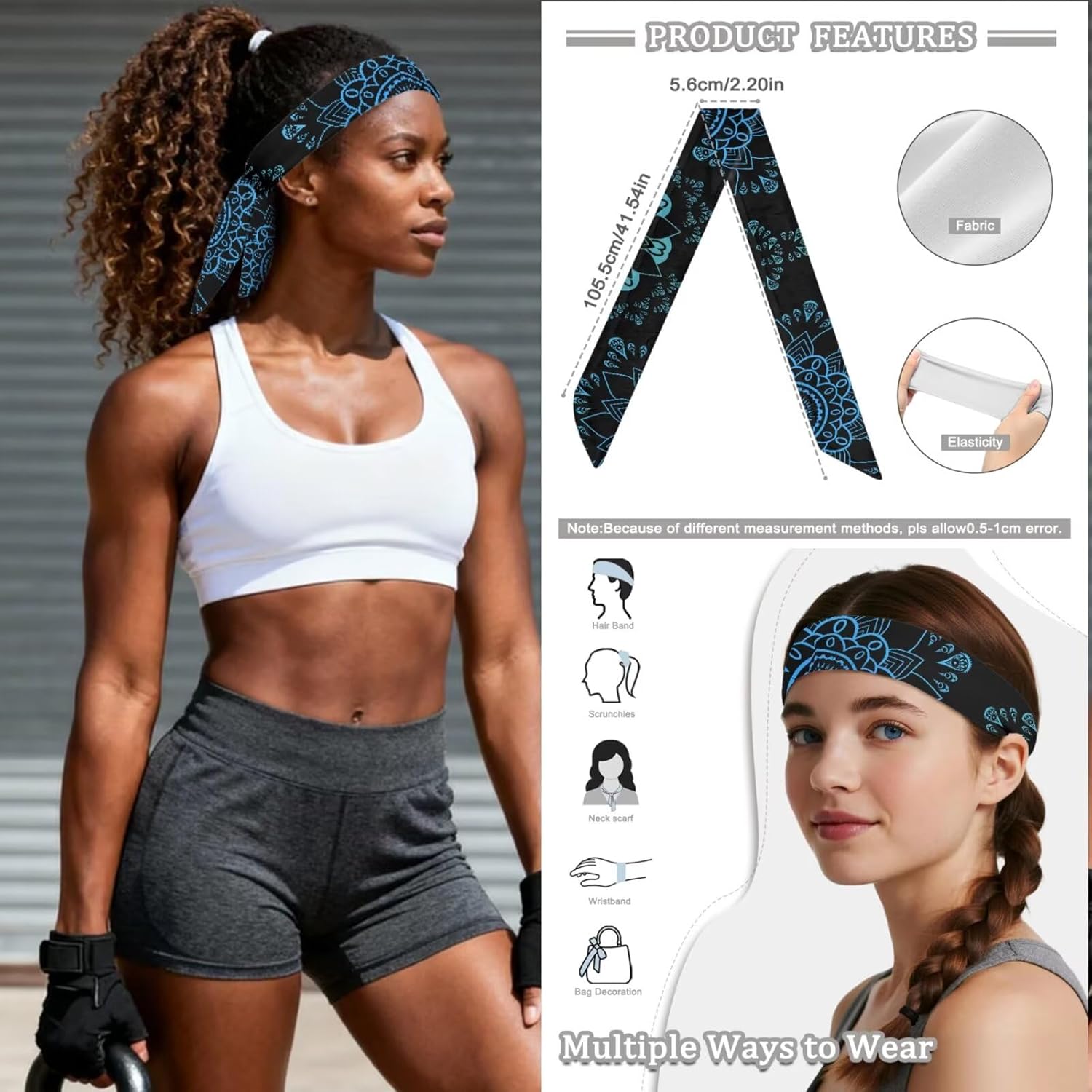 Bold Eagle Sports Sun Visor USA Hats for Women Men Golf Tennis Sun Visor Cap,Sweatband Headbands,Arm Sleeves