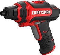 CRAFTSMAN CMHT6650C 4V MAX Cordless Screwdriver Kit with Bits, Charger, LED Light & Magnetic Screw Holder