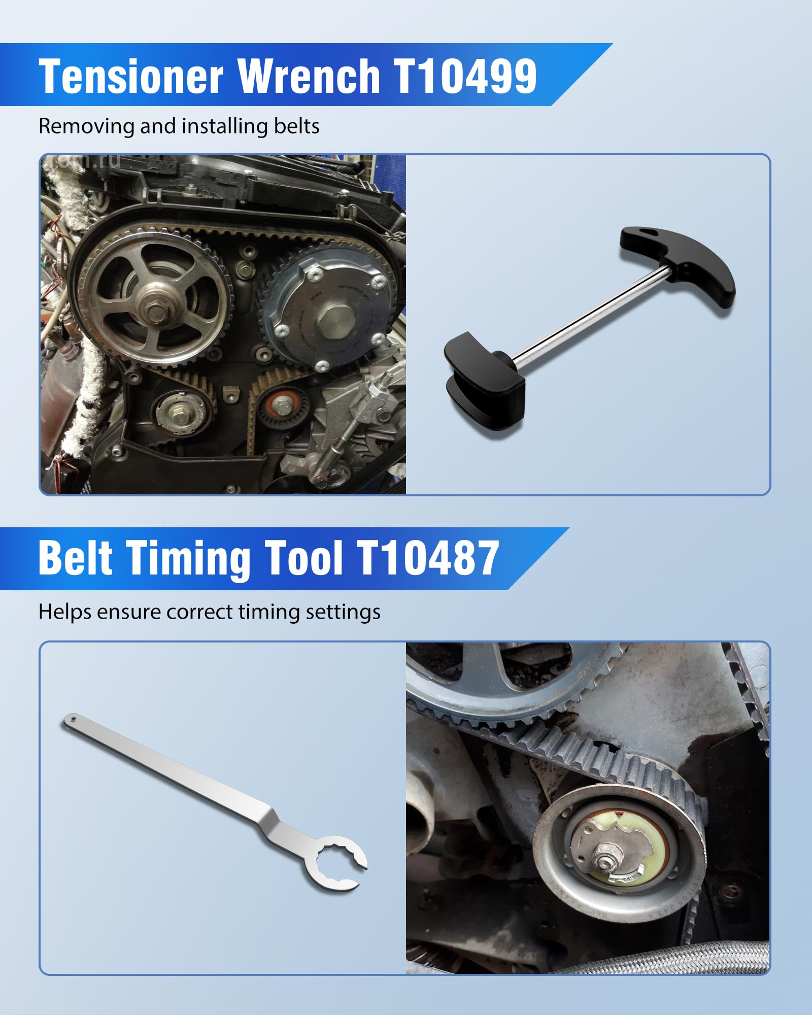 RUIZHI Outils de Calage Arbre à Cames et de Vilebrequin - Outil Calage Distribution pour VAG EA211,1,0,1,2,1,4,1,6L | TSI FSI TFSI, pour VW/Jetta/Skoda/Seat Leon/Santana/Rangyi/Sprint/Bora