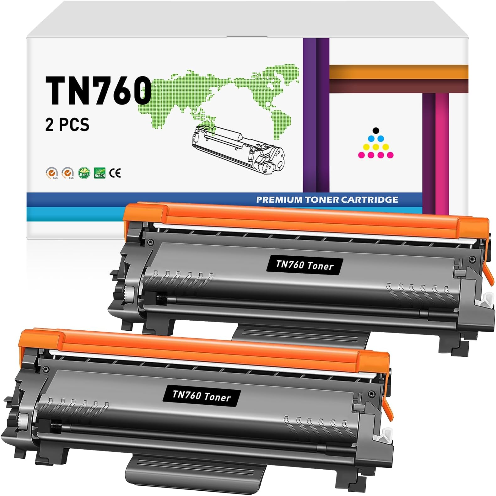 Confezione 4 Cartucce Toner Nero TN760 Inchiostro Toner Nero Per - Foto 10