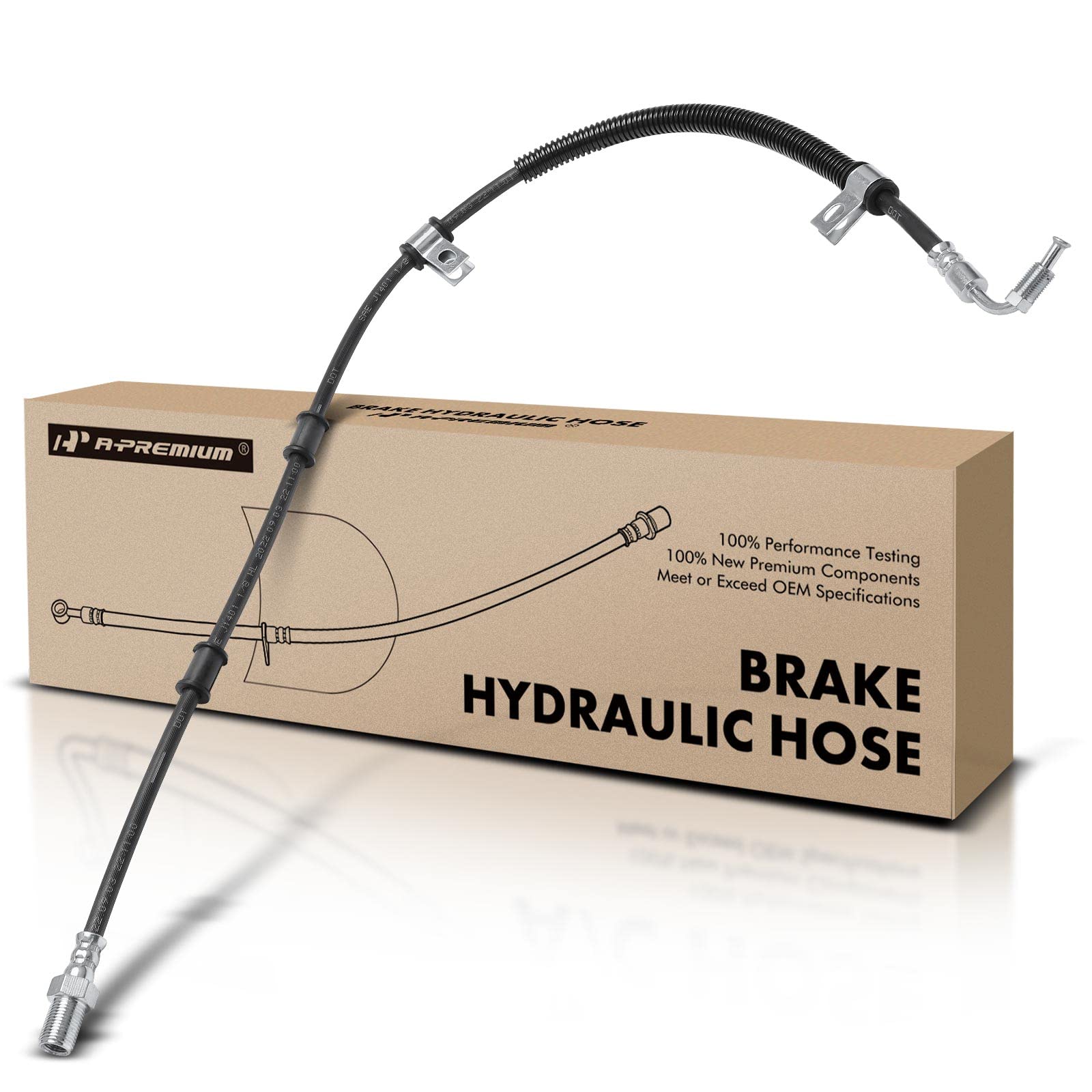 Amazon.com: A-Premium Front Brake Hydraulic Hose Compatible with  