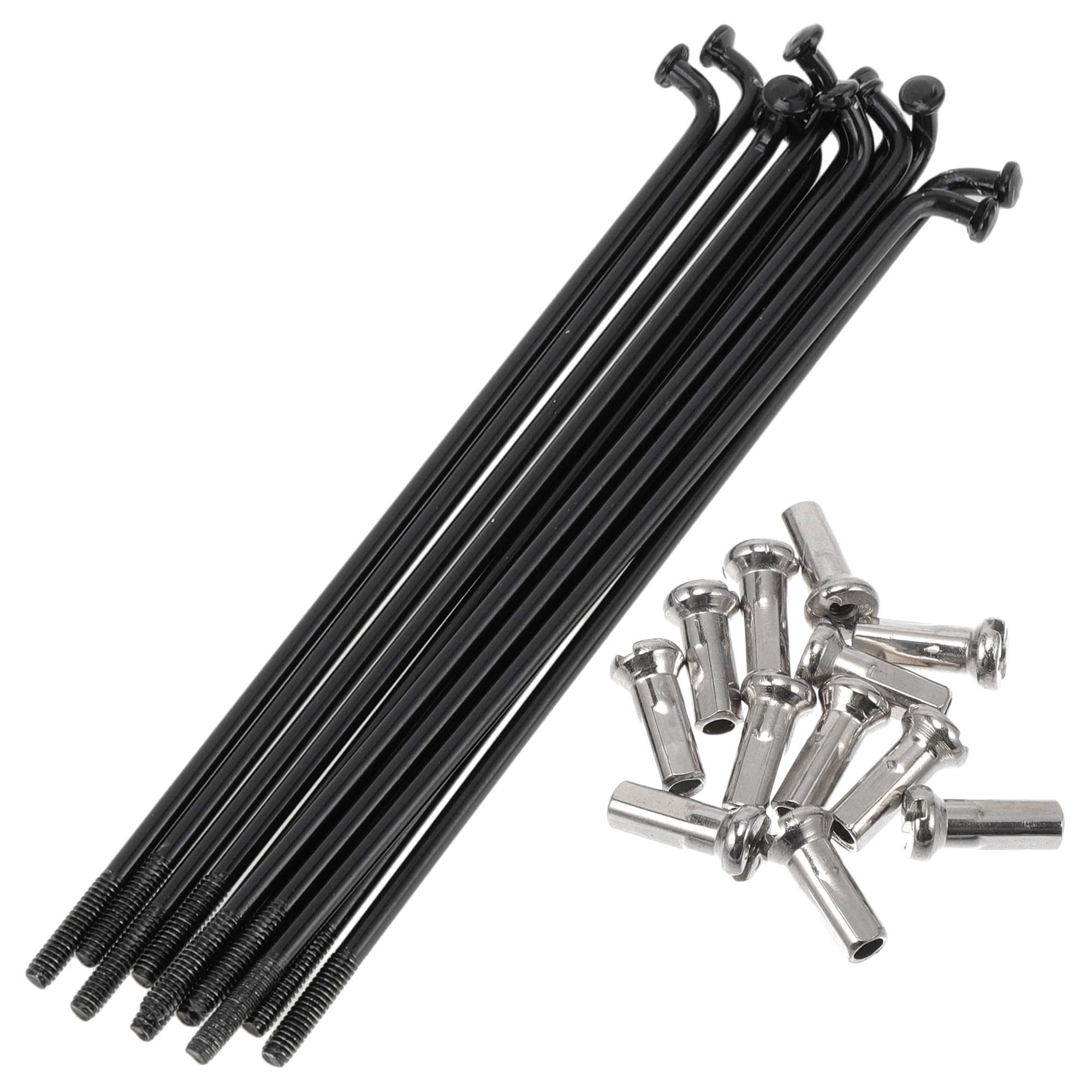 A ABSOPRO Bicycle Spokes 14G 92mm Length Bike Wheel Spokes 304 Stainless Steel Black 1 Set — image 1