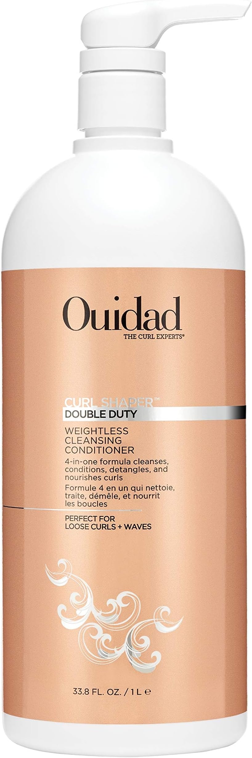 Curl Shaper Double Duty Cleansing Conditioner - Weightless Formula for Loose Curls & Waves, Use Daily Or As A Co-Wash, Encourage Definition and Add Volume, Sulfate-Free & Mineral Oil Free