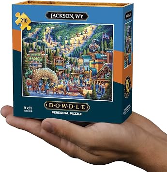 Dowdle Personal Jigsaw Puzzle, Jackson Hole, 210 Piece