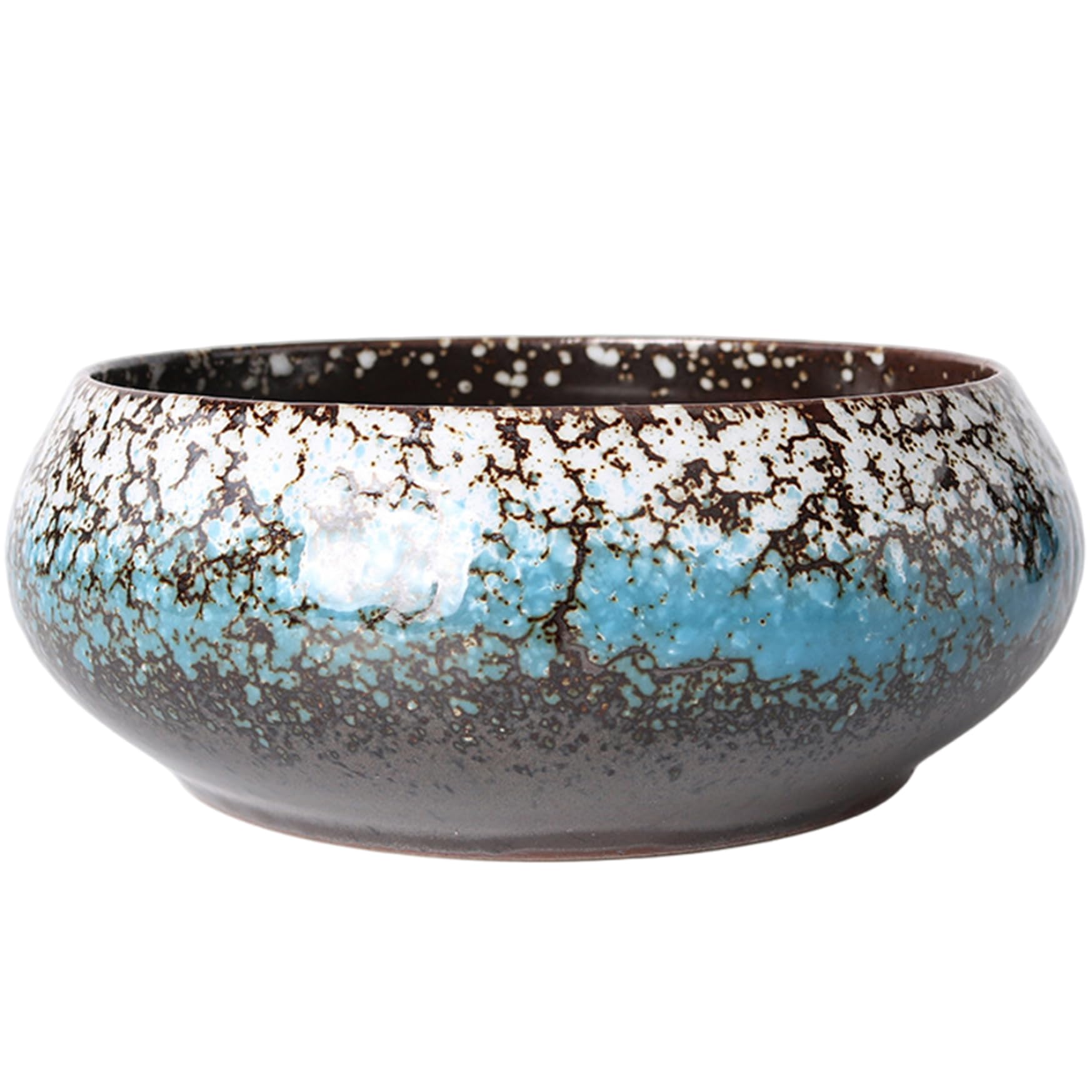 Pot de fleurs en lotus 15 cm en céramique ronde pour succulentes et balcon