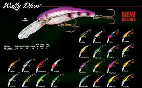 Miniatura 3 de Cotton Cordell Wally Diver Walleye Crankbait Señuelo de pesca