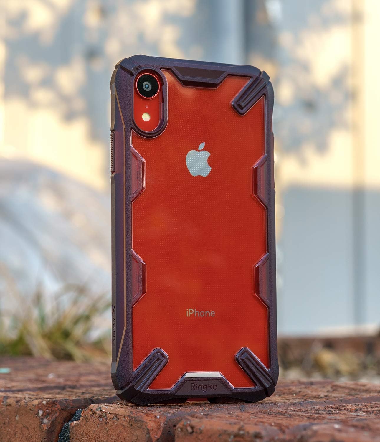 Ringke Fusion X Designed for iPhone XR Case PC TPU Rugged Protective Phone Case Cover for iPhone 10R (6.1") (2018) - Ruby Red
