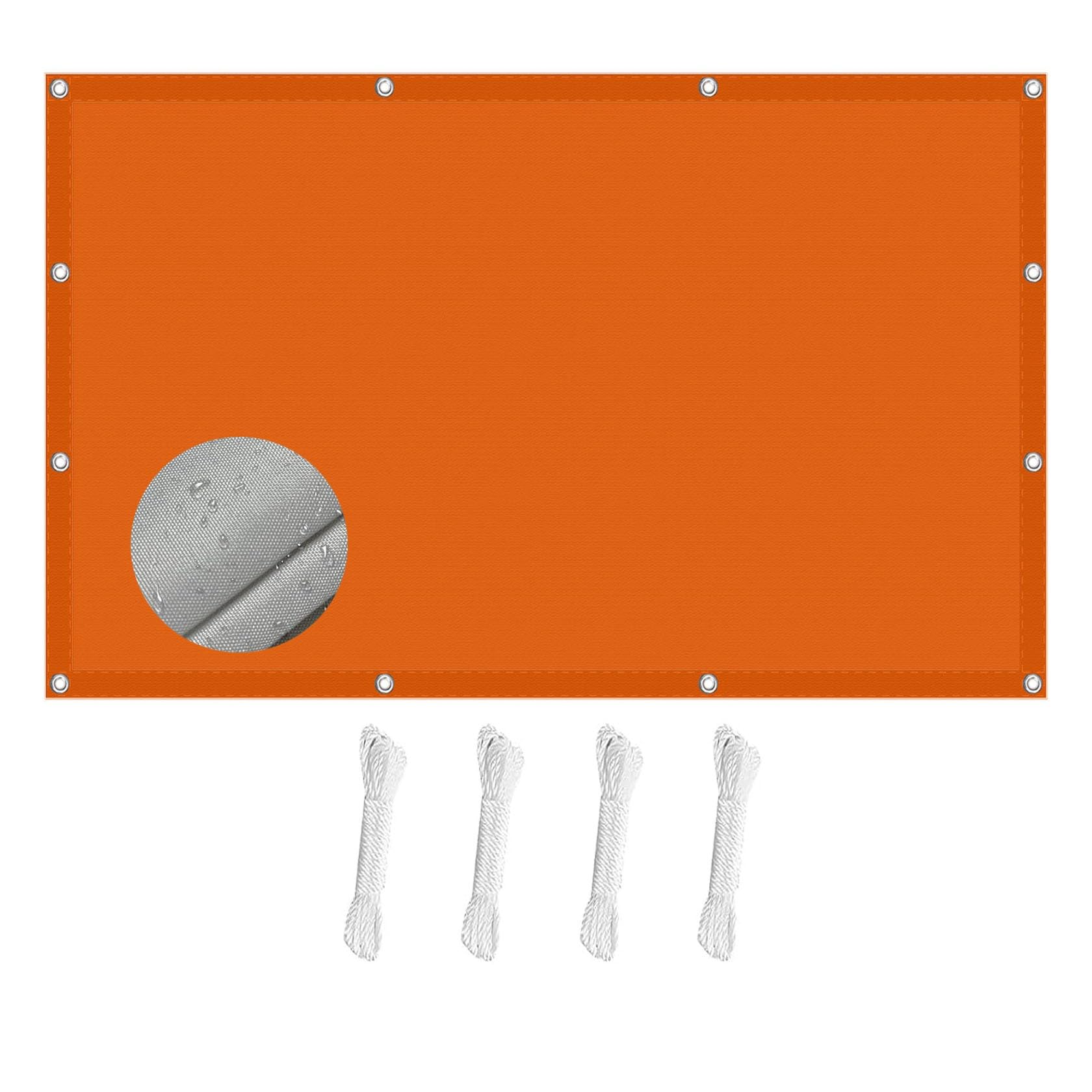 Toile ombrage auvent rectangulaire durable pour extérieur