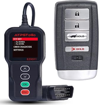 DIY Key Fob Replacement Compatible with Acura MDX 2014-2019 2020 / RDX 2016 2017 2018 Keyless Entry Remote Control Key Replace Kit FCC IDKR5V1X 4Button