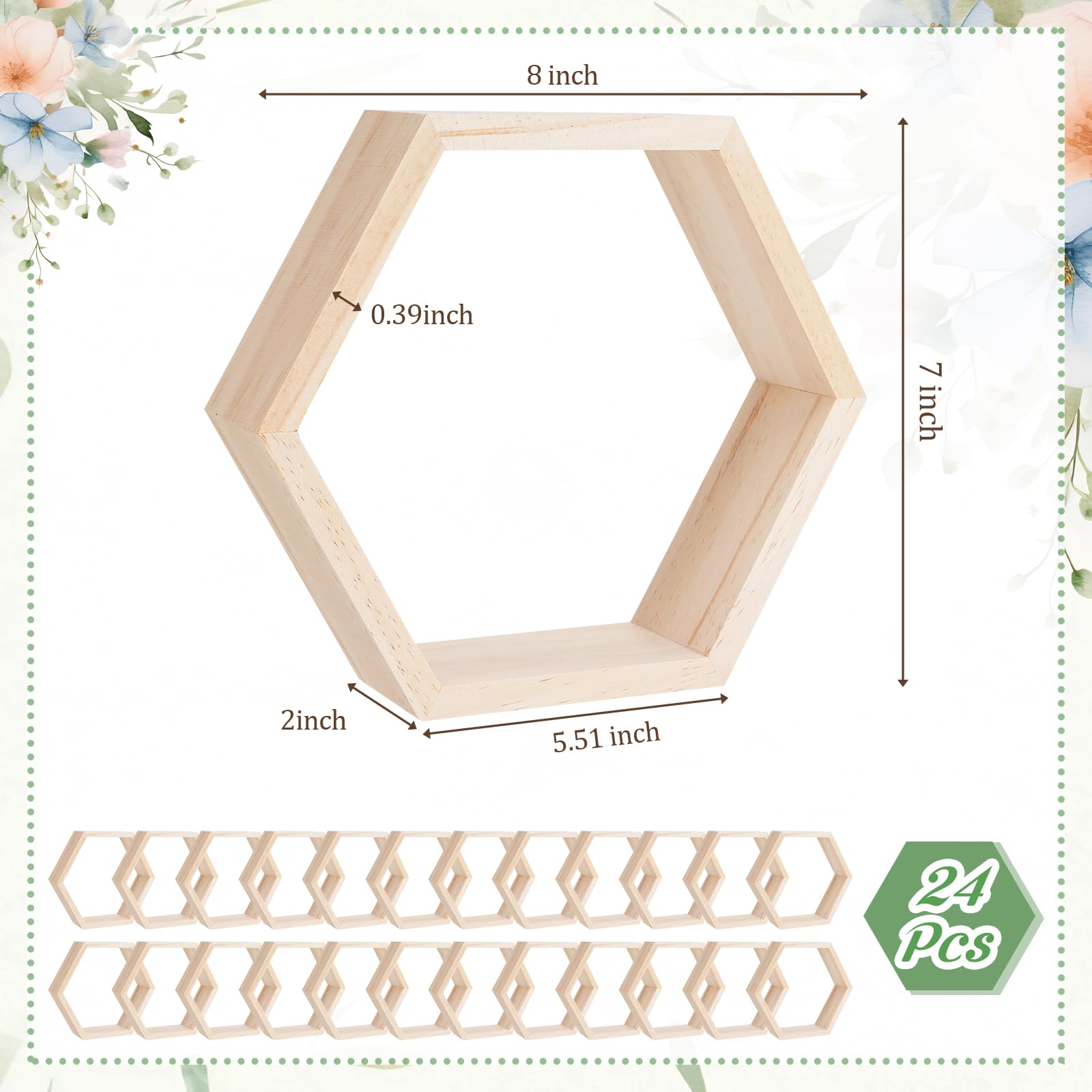 Estantes Alambre Hexagonal Juego De 2 De Metal - Color Dorado/negro, Modernos, Para Decoración Y Exhibición Estantes Flotantes Hexagonales