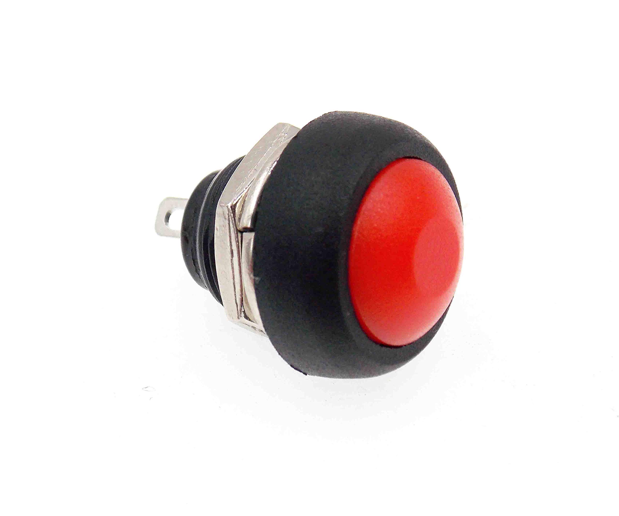 5PCS 12mm PBS-33B Waterproof Momentary ON Off Push Button Swithch Mini Round Switch VE058