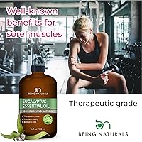 Vista 7 de Aceite esencial de eucalipto - Extra grande 4 onzas líquidas - 100% puro y natural – Aceite natural premium con gotero de vidrio