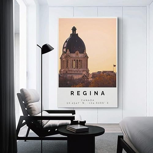 Miniatura 3 de Regina Foto Dekor, Regina Geschenk Reise Druck,Saskatchewan,Büro Wandkunst, Canvas Wall Art Print Poster For Home School Office Decor Unframe-style
