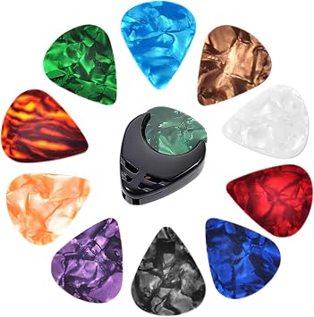 Bulk Guitar Picks 10X Colorful 0.46mm Thick