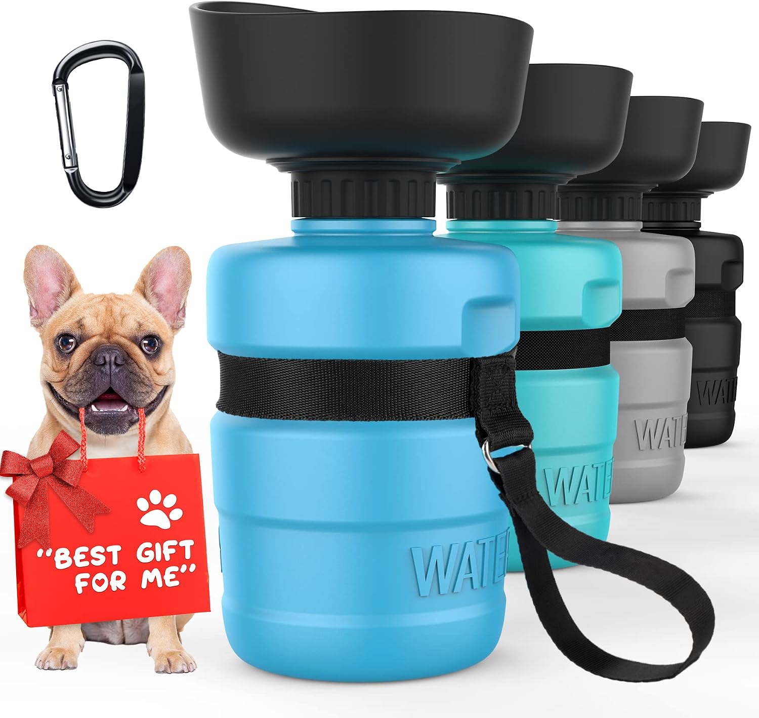 best dog travel water bowls 77OZ Dog Water Bowl Dispenser, Travel Dog Bowls for Camping Dog Park H main image 0