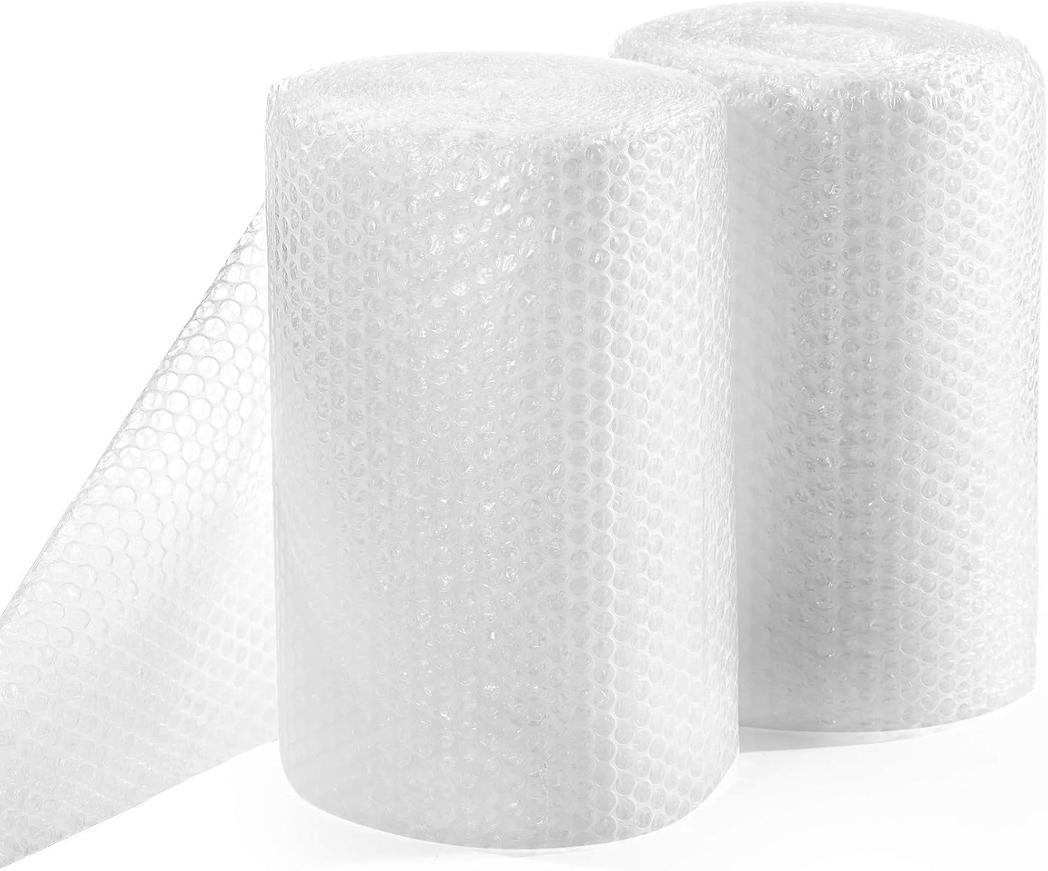 KKBESTPACK Bubble Cushioning Wrap 12 Inch x 72 Feet Total Air Bubble Cushioning Roll, Included 20 Fragile Sticker Labels for Packing Moving Shipping Boxes Supplies, Small (LB-72)