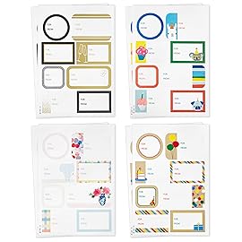 Hallmark Gift Tags and Stickers (64 Stickers, 8 Tags, 8 Mini Notecards) for Valentines Day, Birthdays, Weddings, Graduations, Bridal Showers
