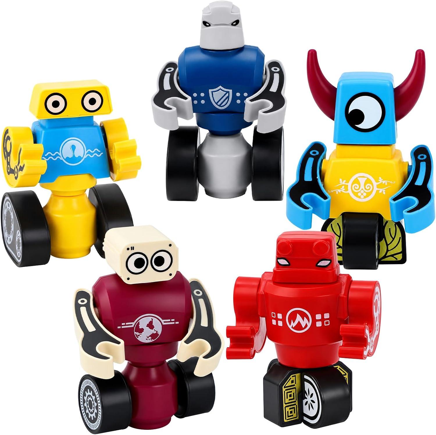 Gifts2U Magnetic Robots for Kids 3-6, 36 PCS STEM Building Toys Set