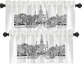 Shrahala City USA Abstract Art Kitchen Valanc...,