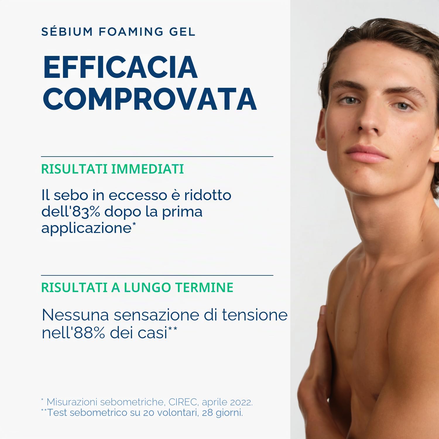 BIODERMA Sebium Gel schiumogeno – Detergente purificante delicato – Rimuove sebo in eccesso e impurità – Pelle mista a grassa – prescritta dai dermatologi – Flacone pompa 400 ml