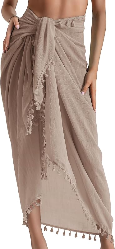 Sarong Cover Up Womens Beach Cover Up Bikini Bathing Suit Swimsuit Swimwear Coverup Sarong Pareo Wraps for Women