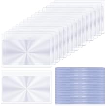 200 Pcs Thin Fresnel Lens, Credit Card Size Pocket Magnifier, Kid Magnifying Lens Portable Magnifying Lens for Reading for Reading and Fire Starting