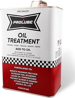 Prolube Oil Treatment - Engine Oil Additive for Gas & Diesel Engines - Reduces Wear, Noise, Vibration - Boosts Fuel Economy & Horsepower - Works on Transmissions & Differentials (1Gallon)