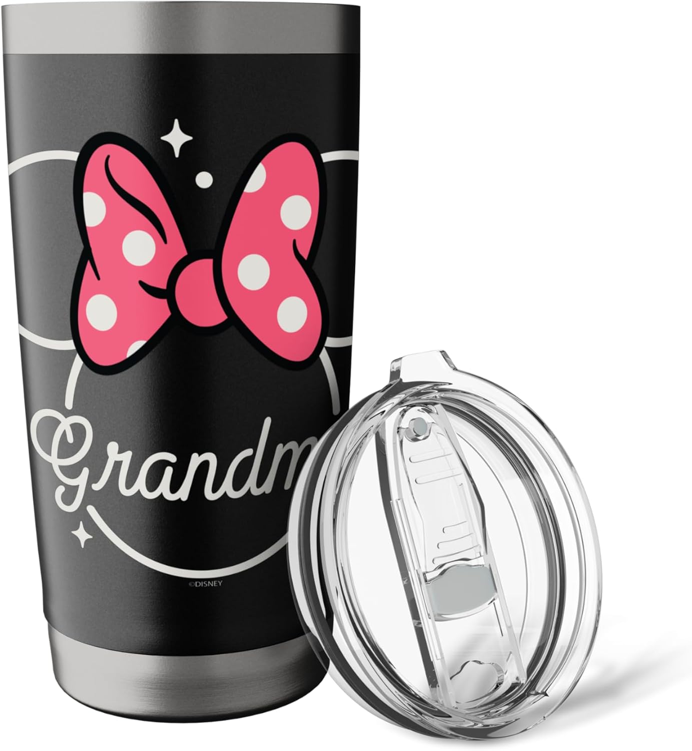 Disney Minnie Mouse Grandma Head Icon Magic Mother’s Day Stainless Steel Insulated Tumbler