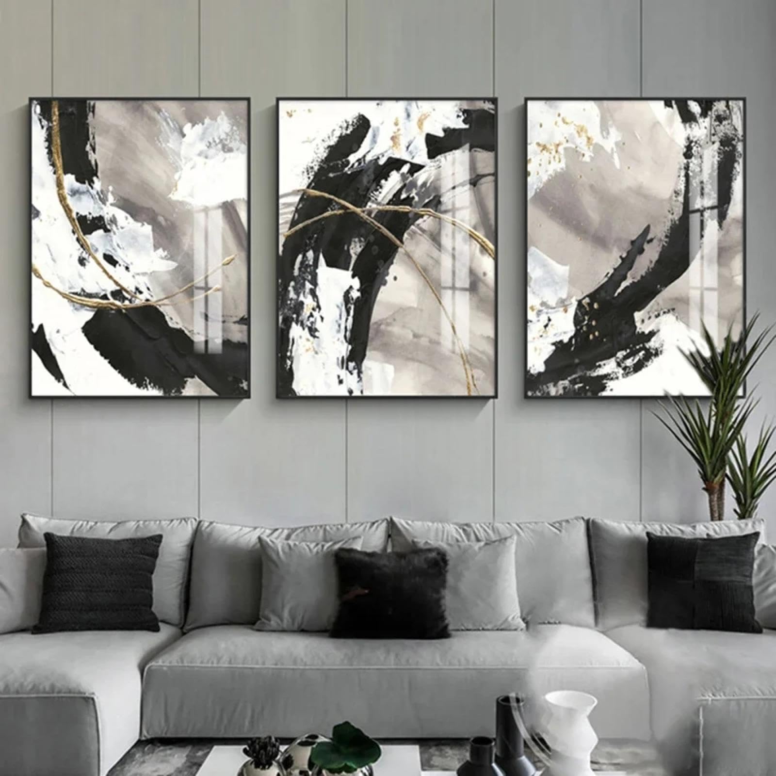 Décoration maison chambre salon affiche moderne 30x60cm x3 - 8