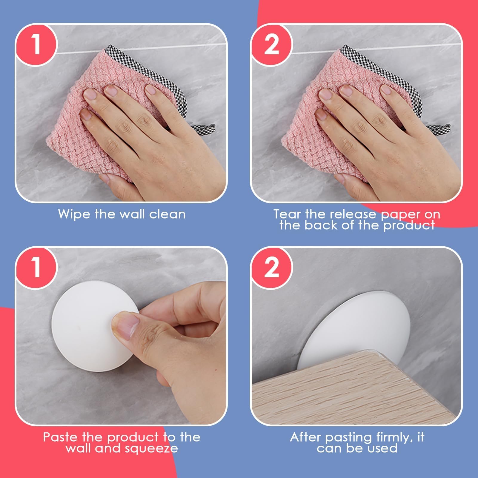 12 Pièces Transparentes Tampon De Porte Autocollant, Butée | FindTheDeal