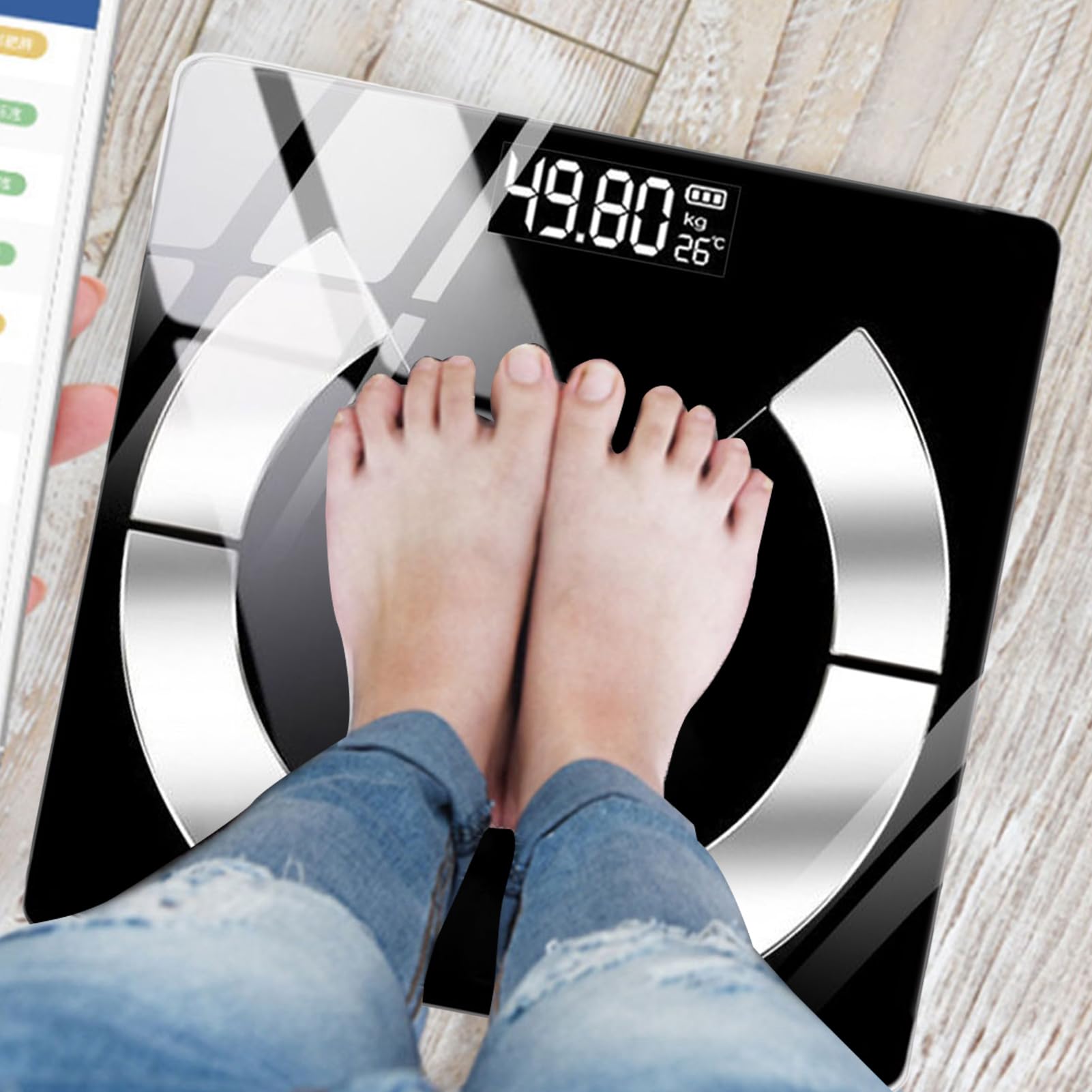 Bilancia Massa Grassa Monitor Della Composizione Del Grasso Corporeo Per La | Bilancia pesapersone intelligente con USB Per Casa Palestra Fitness Salute Benessere Gravidanza Anziani