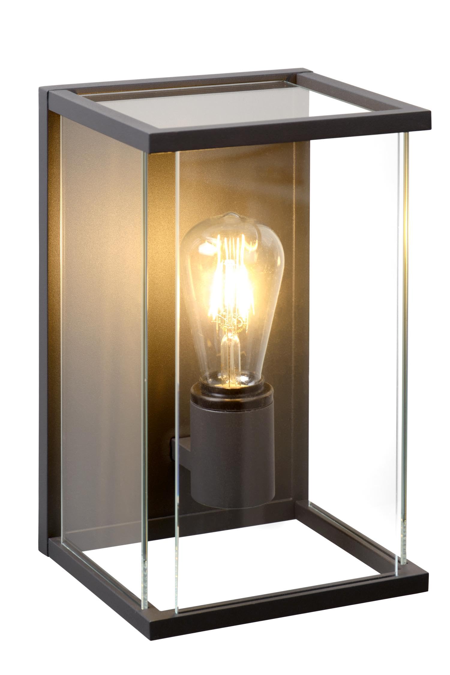 Lucide Anthracite Claire - Wall Light Indoor/Outdoor - 1Xe27 - Ip54