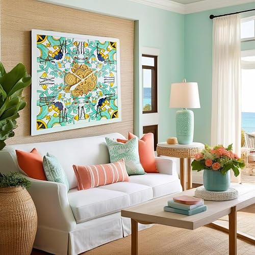 Vista 144 de The Gears - Reloj de pared con engranajes móviles (Vietri, redondo de 36 pulgadas)