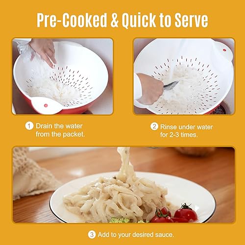 Miniatura 70 de Hethstia Konjac Fideos, 10 paquetes de espaguetis Shirataki – Pasta Konjac baja en carbohidratos, baja en calorías, lista para comer – Keto, sin