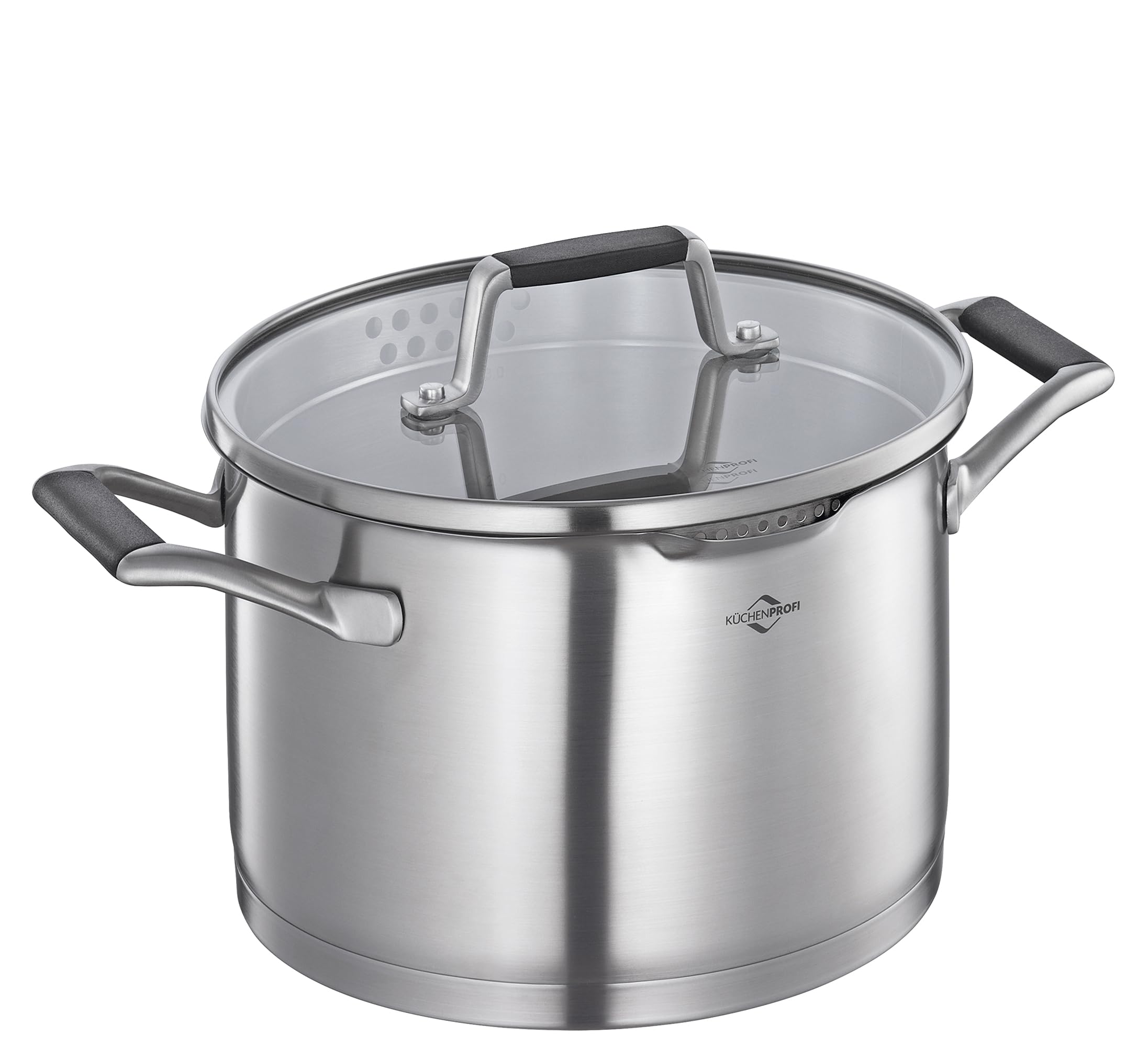 Faitout en acier inoxydable haut de gamme Bologna 20 cm fond multicouche tous feux et induction