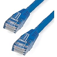 Vista 41 de StarTech.com Cable Ethernet CAT6 de 100 pies - Cable Ethernet CAT 6 Gigabit Negro -650MHz 100W PoE++ RJ45 UTP Moldeado Categoría 6 de Red/Conexión