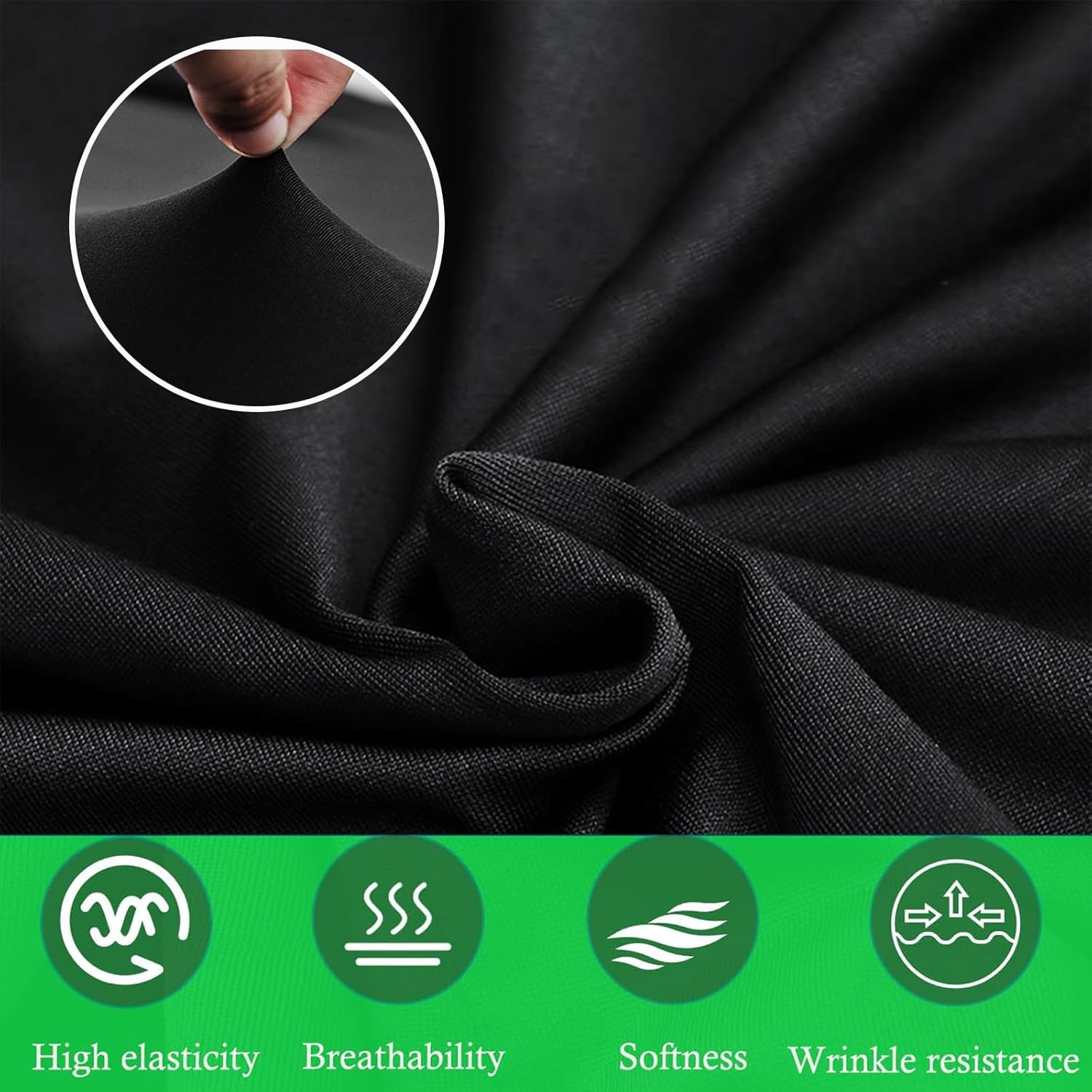 Car Cover Fit for C-orvette C8 Stingray Z51 Z06 E-Ray 2020-2025 Stretch Satin DustProof Protection Full Car Cover Compatible with Rear High Wing Spoiler C8 Accessories (Black Grey Strip)