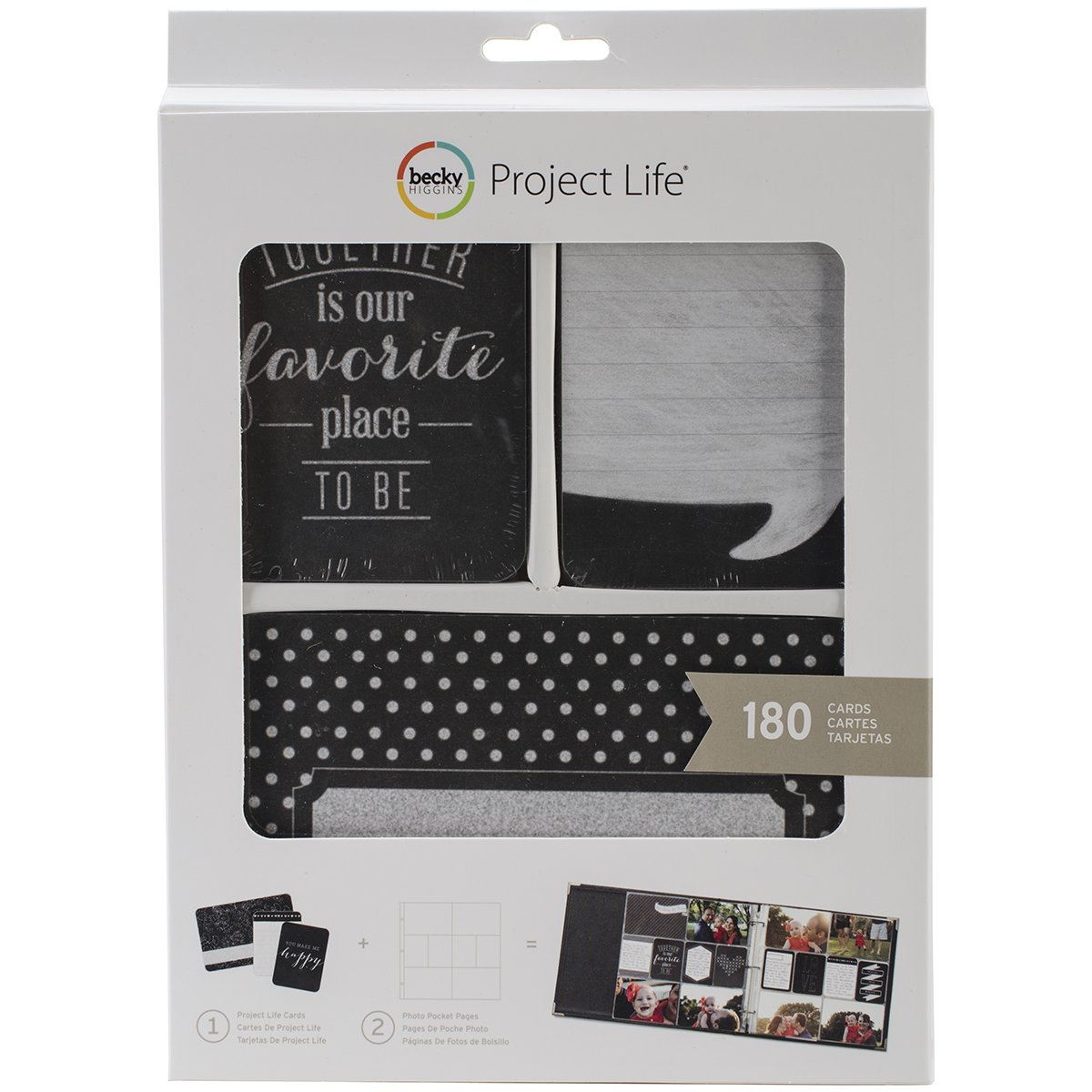 Becky HigginsProject Life Value Kits-Good Times (180 Pieces), Black White, Pest Repeller v.409