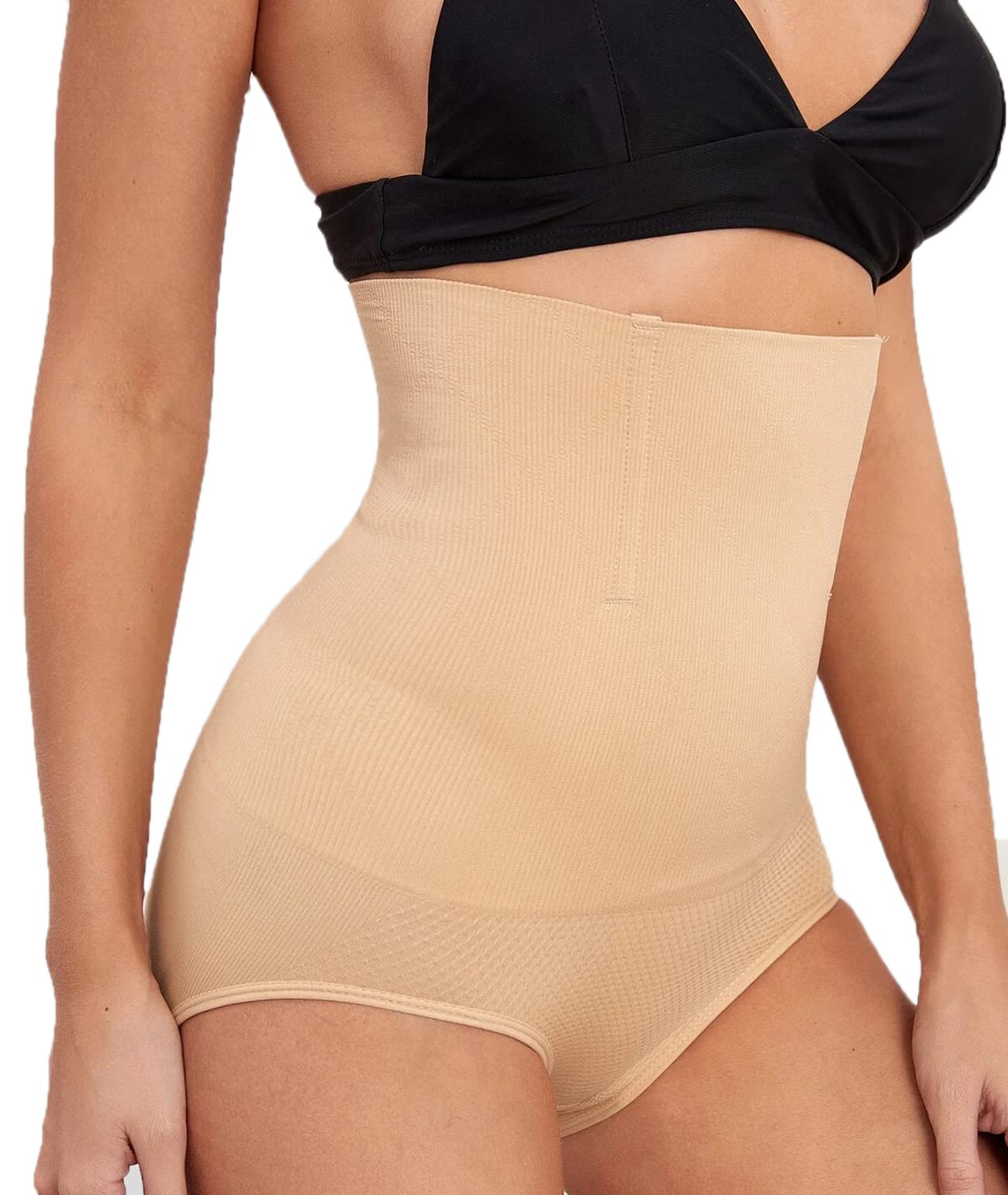 tkeshto Women's Seamless Mid to High Waist Body Shaper Slimming 360 Tummy Control Shapewear-picture-19